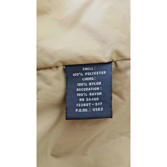 London Fog All Weather Suede Brown Embroidered Jacket Drawstring Zipper Med - Picture 8 of 12